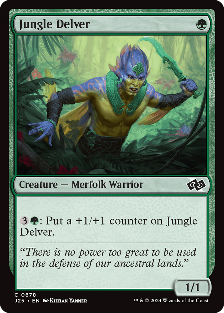 Jungle Delver [Foundations Jumpstart] | Exor Games Truro