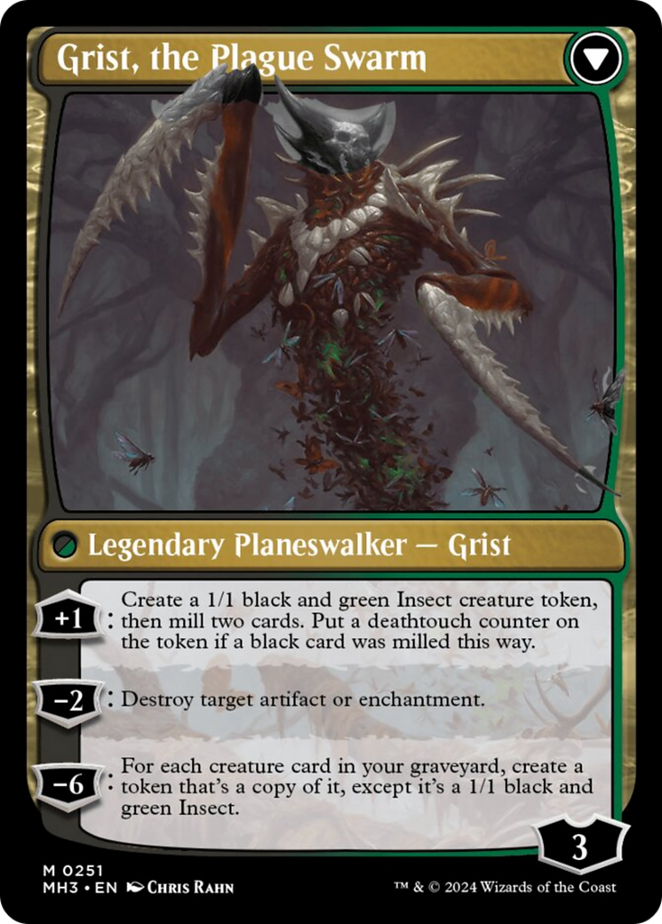 Grist, Voracious Larva // Grist, the Plague Swarm [Modern Horizons 3] | Exor Games Truro