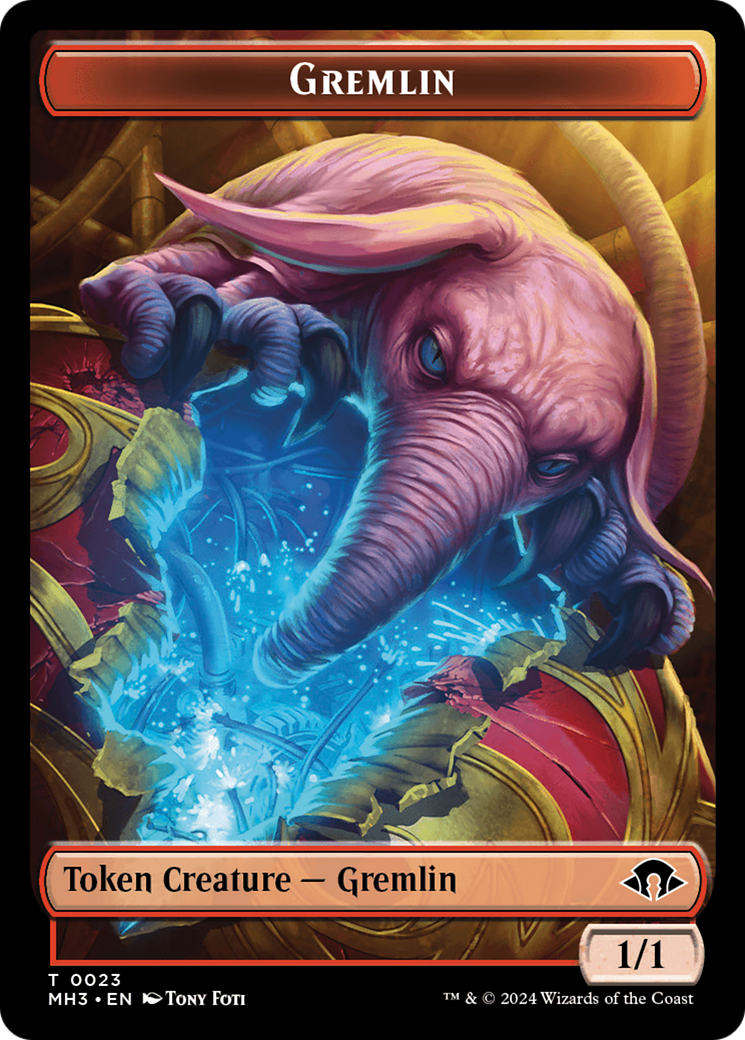 Gremlin // Energy Reserve Double-Sided Token [Modern Horizons 3 Tokens] | Exor Games Truro