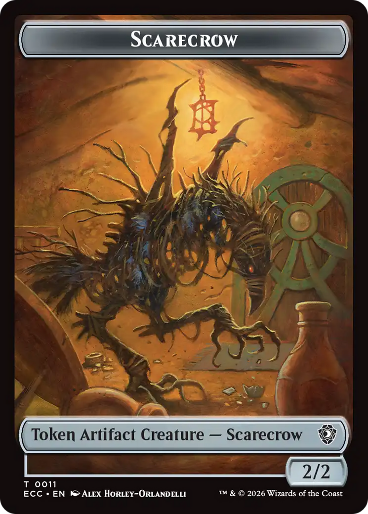 Snake // Scarecrow Double-Sided Token [Lorwyn Eclipsed Tokens] | Exor Games Truro