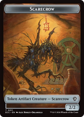 Saproling // Scarecrow Double-Sided Token [Lorwyn Eclipsed Tokens] | Exor Games Truro
