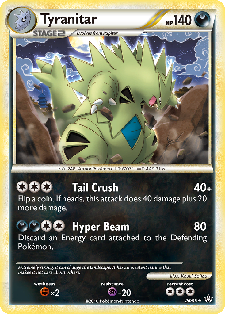 Tyranitar (26/95) [HeartGold & SoulSilver: Unleashed] | Exor Games Truro