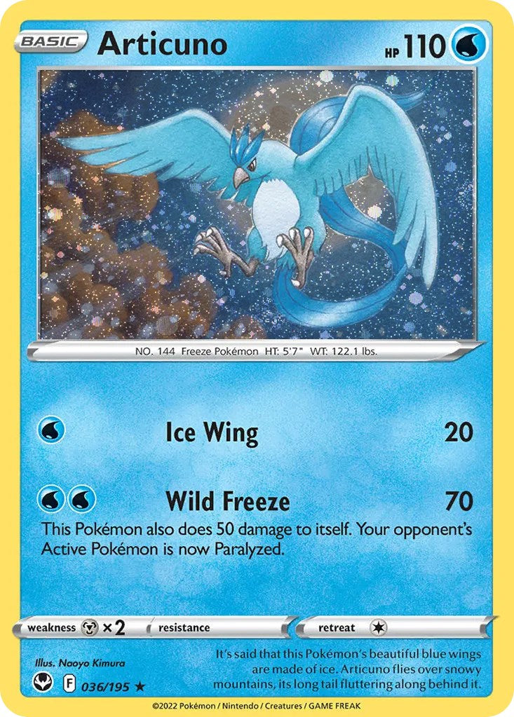 Articuno (036/195) (Cosmos Holo) [Sword & Shield: Base Set] | Exor Games Truro