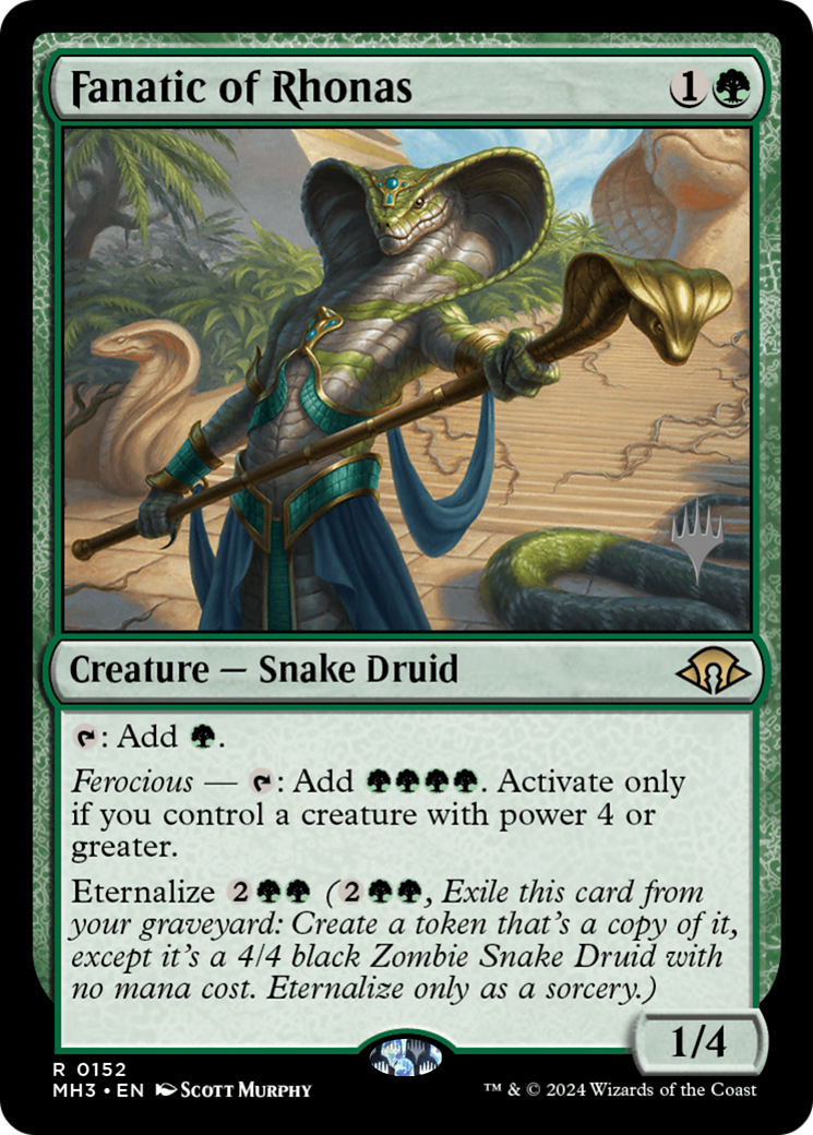 Fanatic of Rhonas [Lorwyn Eclipsed Promos] | Exor Games Truro