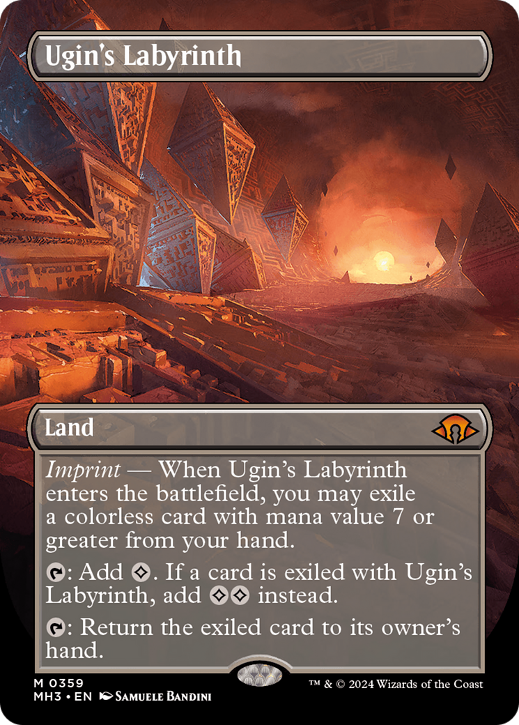 Ugin's Labyrinth (Borderless) [Modern Horizons 3] | Exor Games Truro