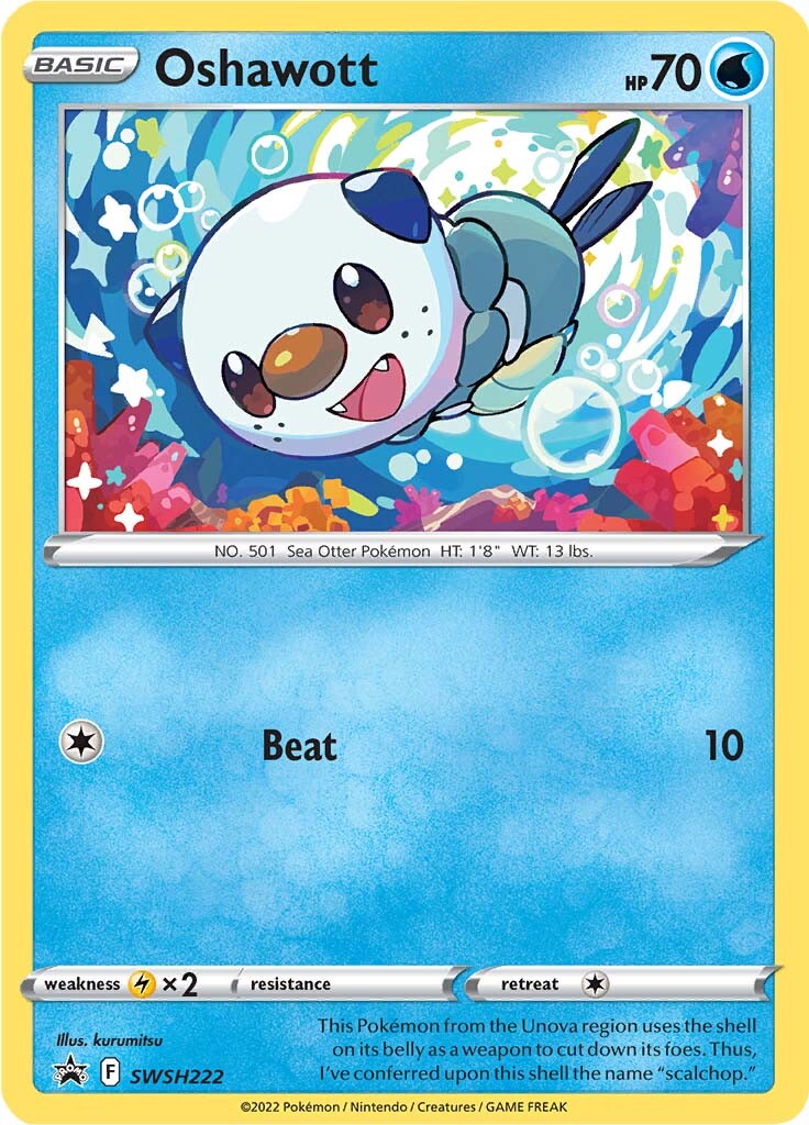Oshawott (SWSH222) [Sword & Shield: Black Star Promos] | Exor Games Truro