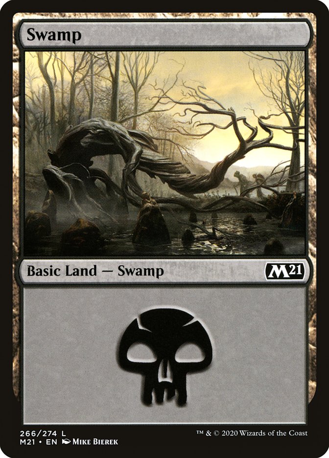 Swamp (266) [Core Set 2021] | Exor Games Truro