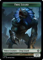 Frog Lizard // Merfolk (0003) Double-Sided Token [The Lost Caverns of Ixalan Commander Tokens] | Exor Games Truro