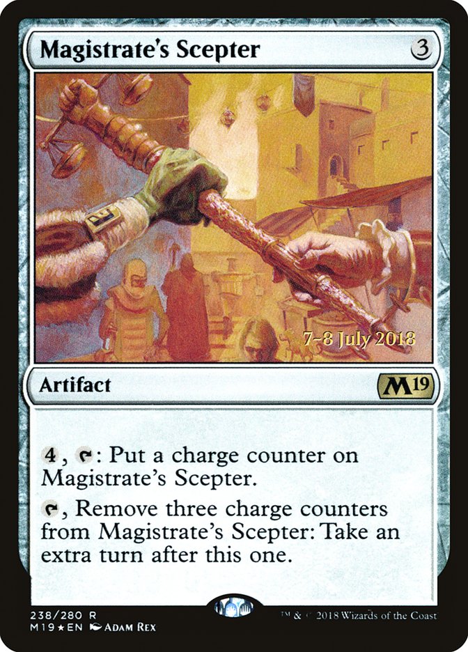 Magistrate's Scepter [Core Set 2019 Prerelease Promos] | Exor Games Truro