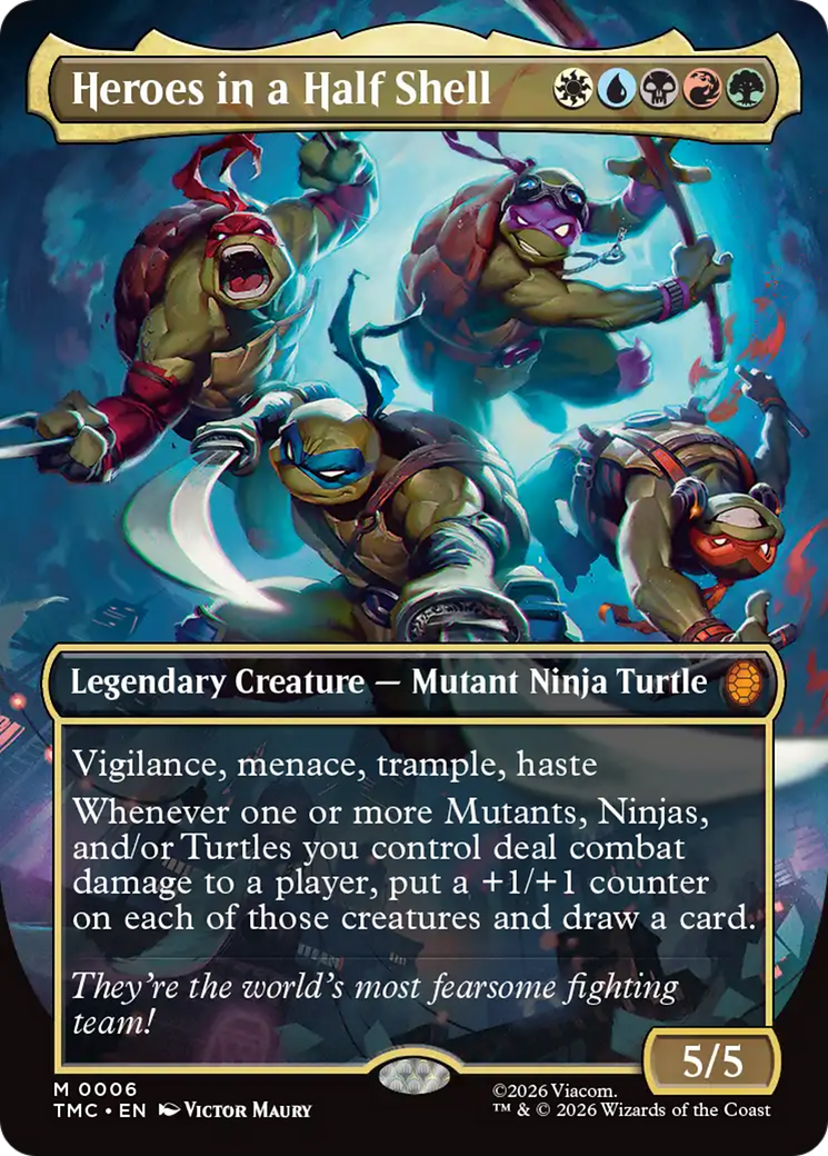 Heroes in a Half Shell (Borderless) [Teenage Mutant Ninja Turtles Commander] | Exor Games Truro
