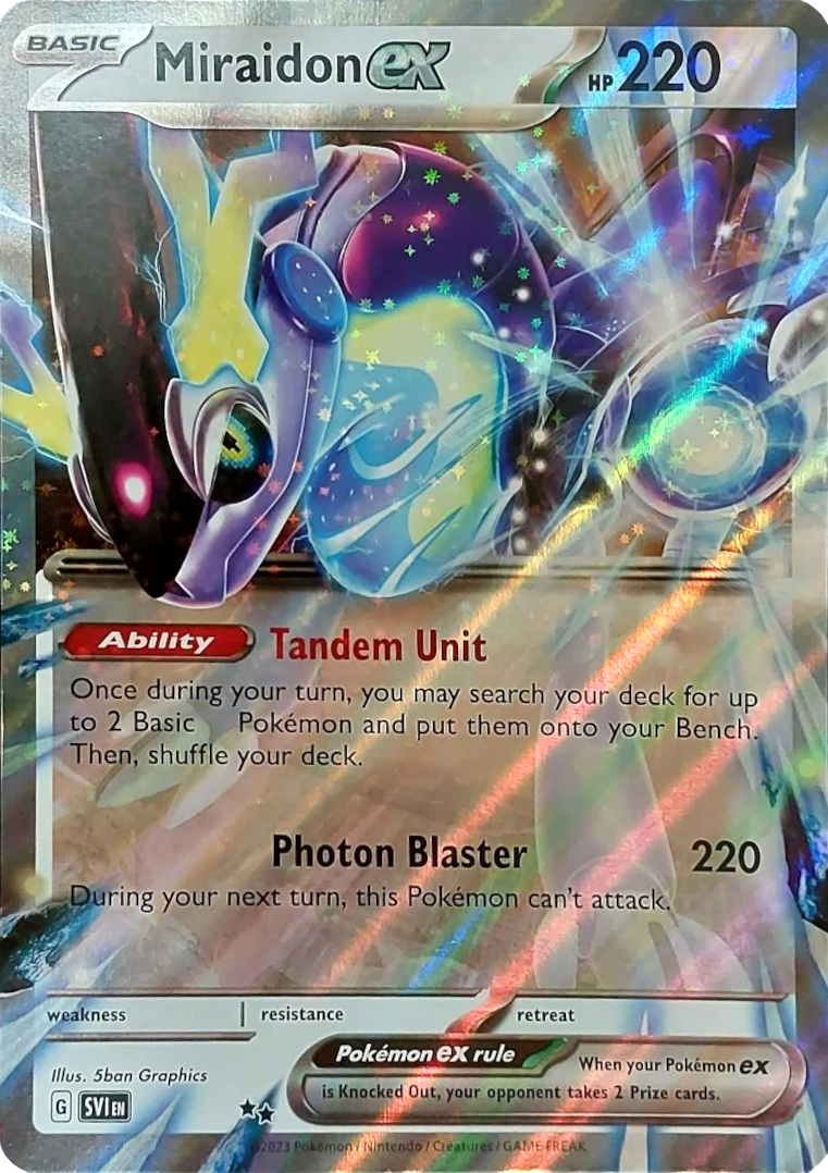 Miraidon ex (Unnumbered) (Jumbo Card) [Scarlet & Violet: Base Set] | Exor Games Truro