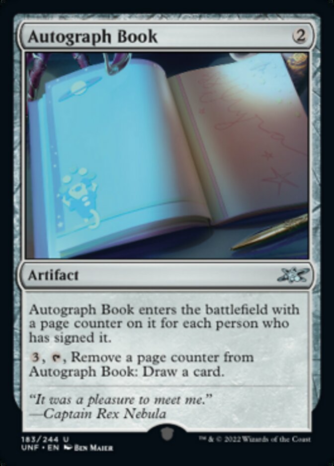 Autograph Book [Unfinity] | Exor Games Truro