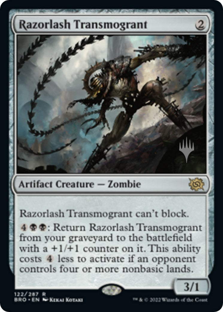 Razorlash Transmogrant (Promo Pack) [The Brothers' War Promos] | Exor Games Truro