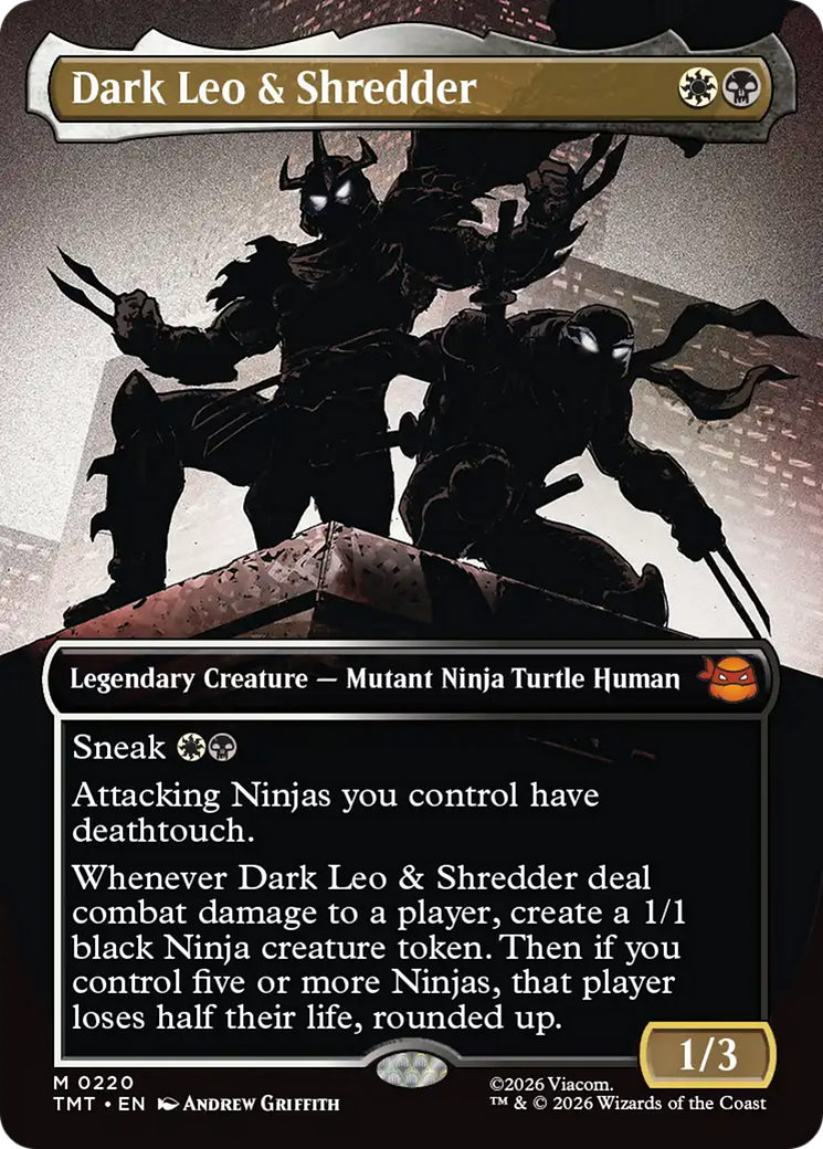 Dark Leo & Shredder (Borderless) [Teenage Mutant Ninja Turtles] | Exor Games Truro