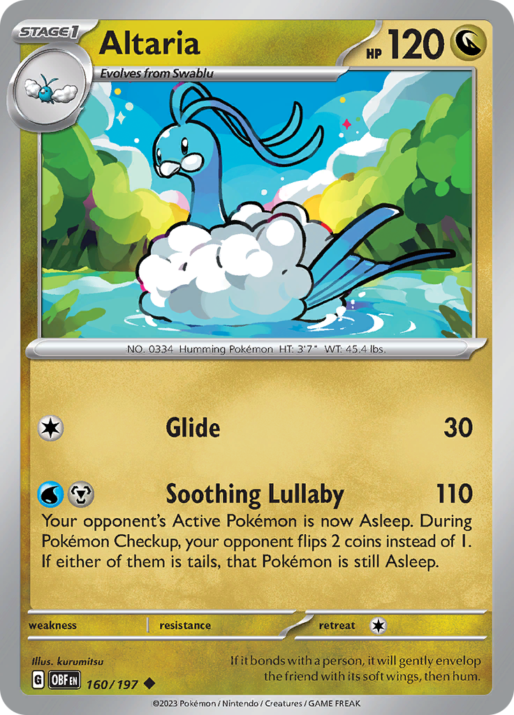 Altaria (160/197) [Scarlet & Violet: Obsidian Flames] | Exor Games Truro