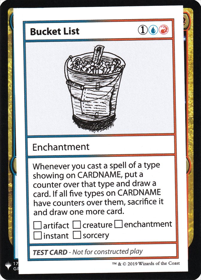 Bucket List [Mystery Booster Playtest Cards] | Exor Games Truro