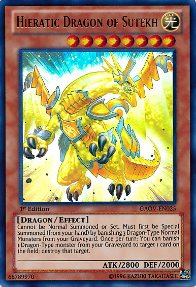 Hieratic Dragon of Sutekh [GAOV-EN025] Ultra Rare | Exor Games Truro