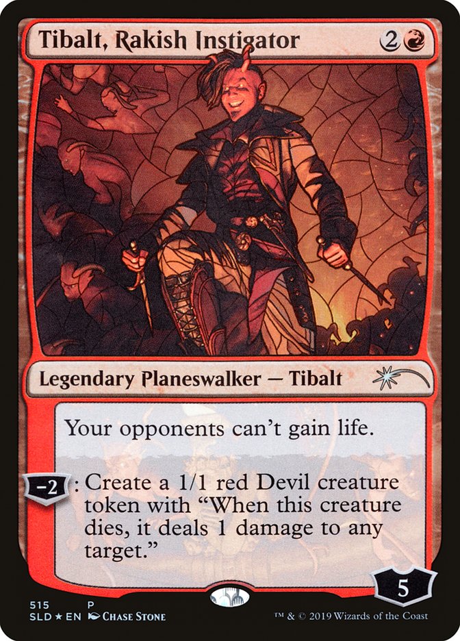 Tibalt, Rakish Instigator (Stained Glass) [Secret Lair Drop Promos] | Exor Games Truro