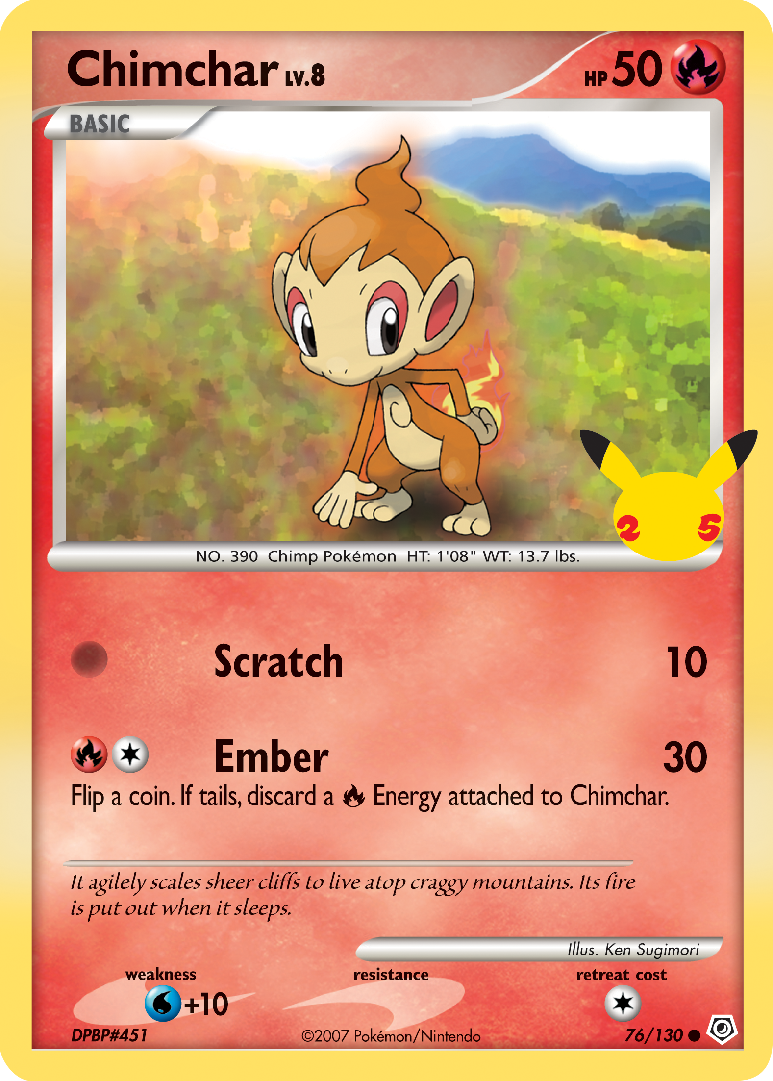 Chimchar (76/130) (Jumbo Card) [First Partner Pack] | Exor Games Truro