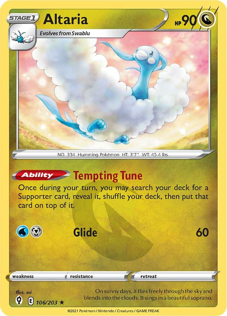 Altaria (106/203) [Sword & Shield: Evolving Skies] | Exor Games Truro