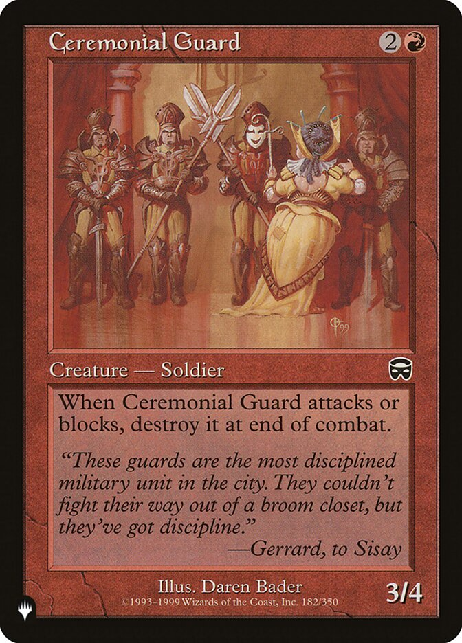 Ceremonial Guard [The List] | Exor Games Truro