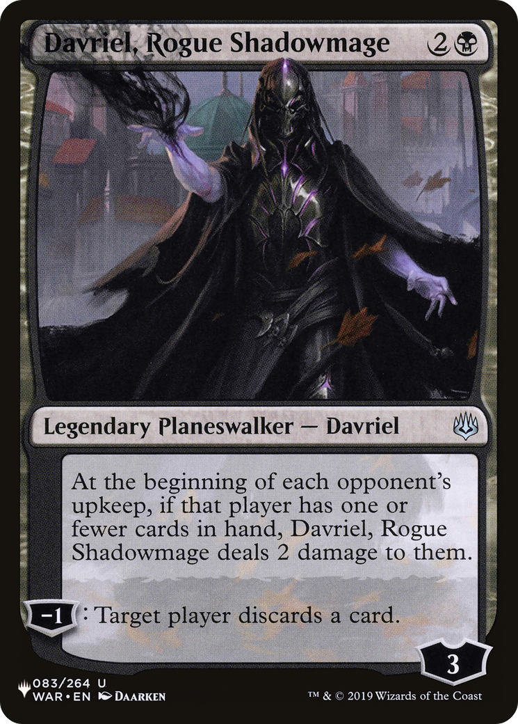 Davriel, Rogue Shadowmage [The List Reprints] | Exor Games Truro