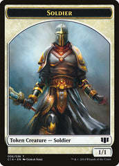Soldier // Spirit Double-Sided Token [Commander 2014 Tokens] | Exor Games Truro