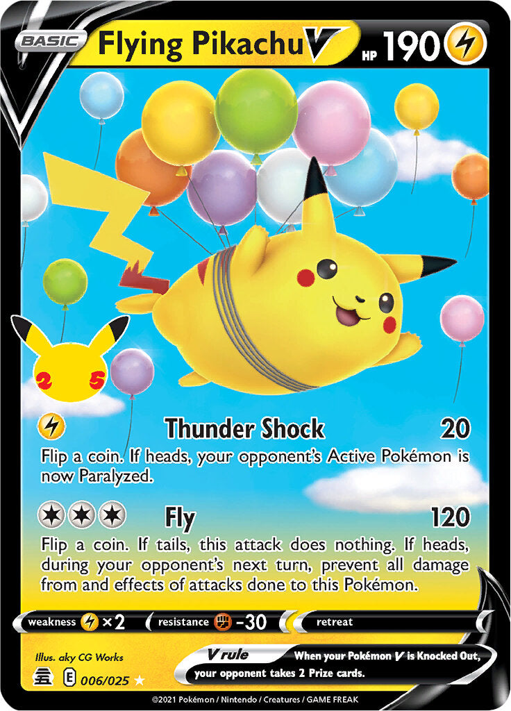 Flying Pikachu V (006/025) [Celebrations: 25th Anniversary] | Exor Games Truro