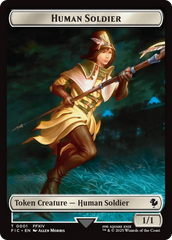 Human Soldier // Hero (0009) Double-Sided Token [FINAL FANTASY Commander Tokens] | Exor Games Truro