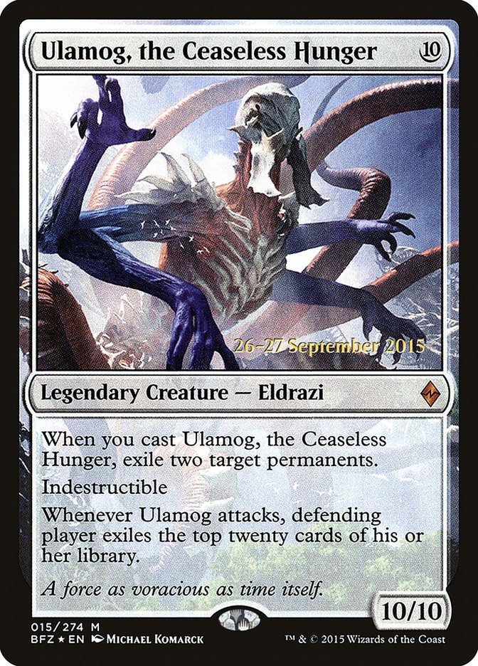 Ulamog, the Ceaseless Hunger [Battle for Zendikar Prerelease Promos] | Exor Games Truro