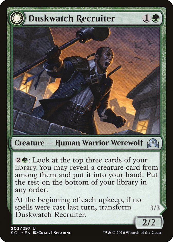 Duskwatch Recruiter // Krallenhorde Howler [Shadows over Innistrad] | Exor Games Truro