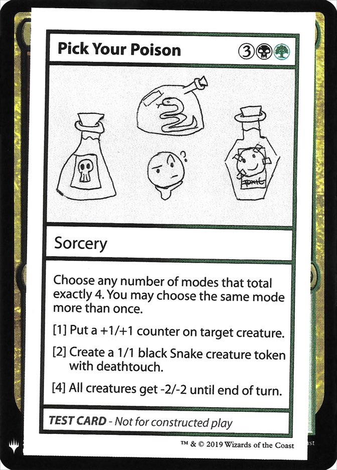 Pick Your Poison [Mystery Booster Playtest Cards] | Exor Games Truro