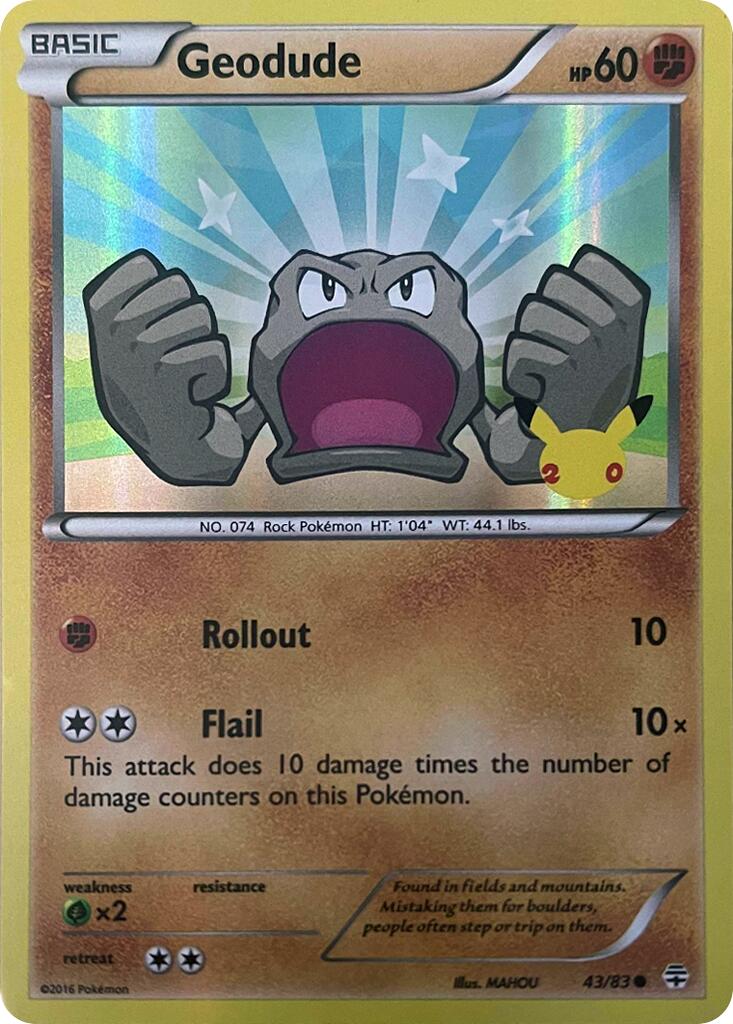 Geodude (043/083) [Celebrations: 25th Anniversary] | Exor Games Truro