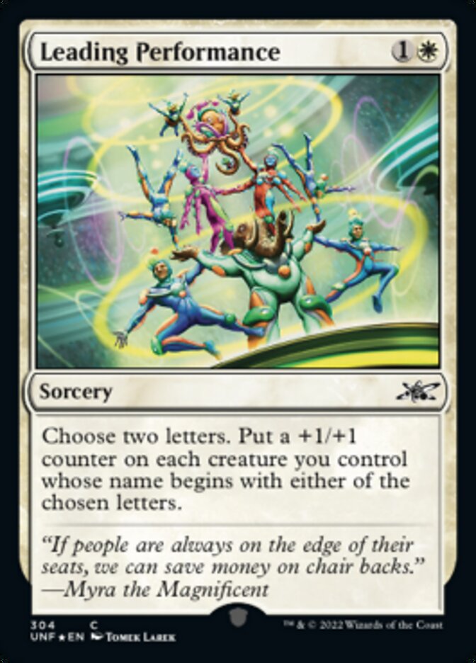 Leading Performance (Galaxy Foil) [Unfinity] | Exor Games Truro
