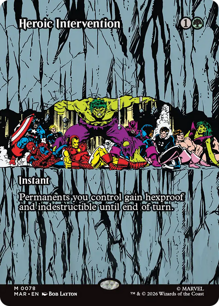 Heroic Intervention (0078) (Borderless) [Marvel Universe: Eternal-Legal] | Exor Games Truro