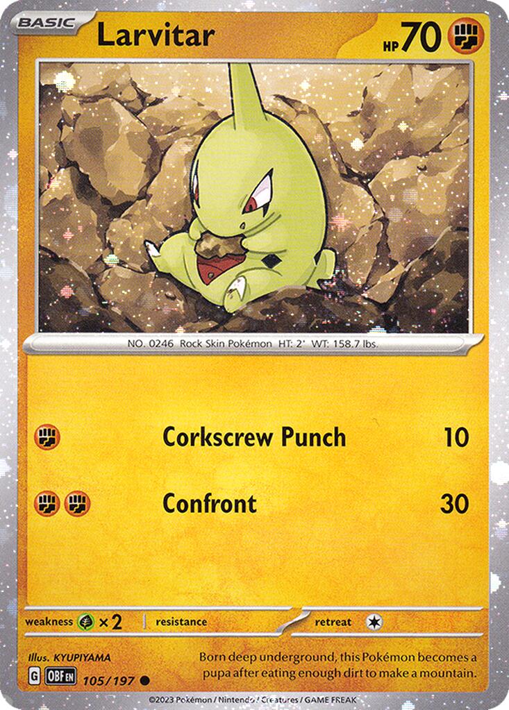 Larvitar (105/197) (Cosmos Holo) [Miscellaneous Cards] | Exor Games Truro