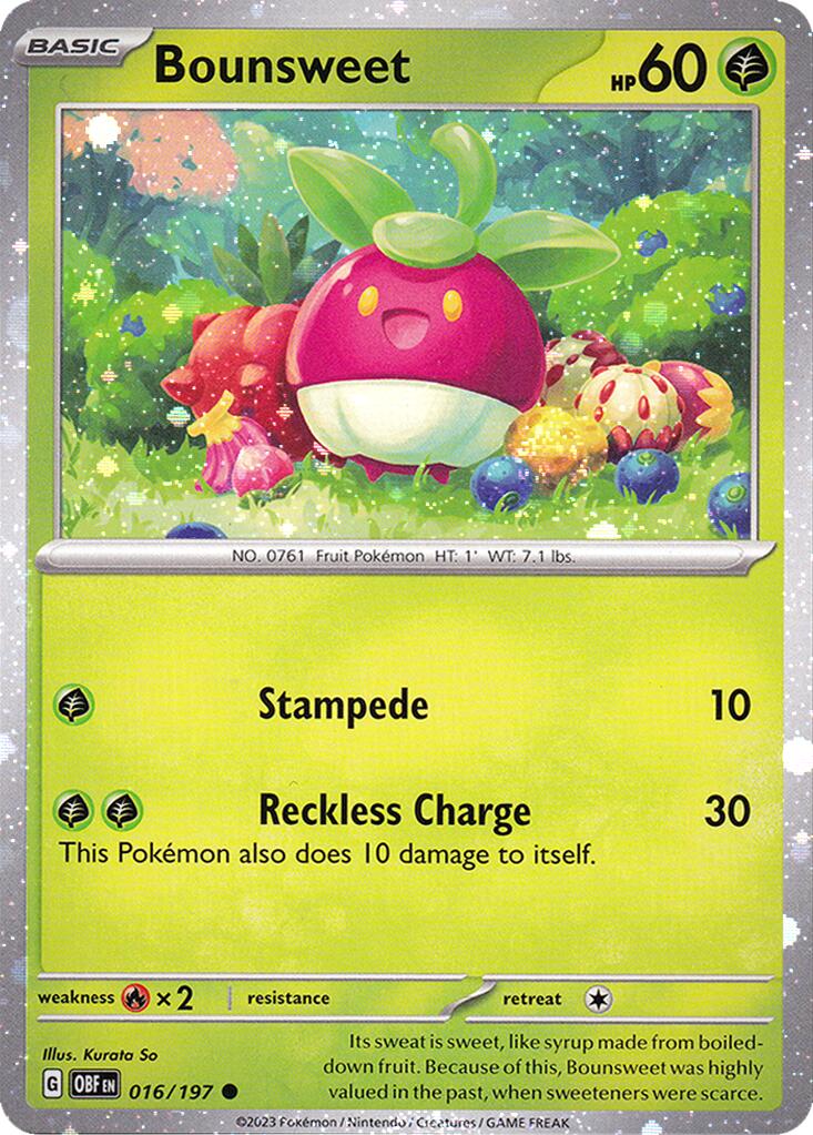 Bounsweet (016/197) (Cosmos Holo) [Miscellaneous Cards] | Exor Games Truro