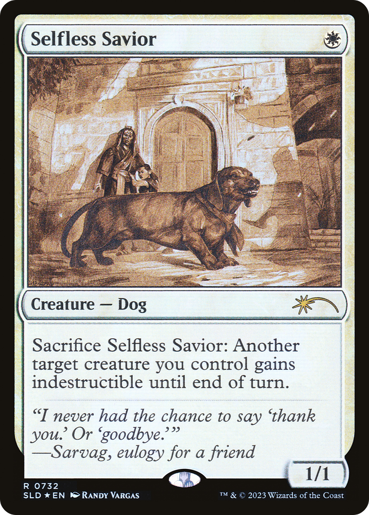 Selfless Savior (Sketch) [Secret Lair Drop Promos] | Exor Games Truro