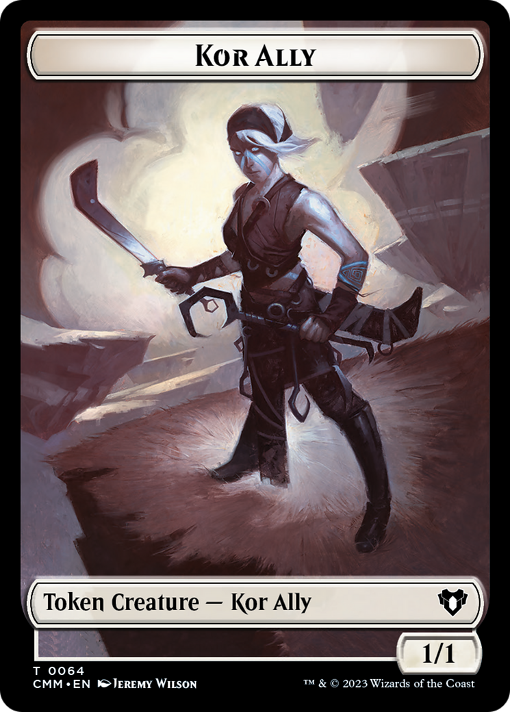 Wall // Kor Ally Double-Sided Token [Commander Masters Tokens] | Exor Games Truro