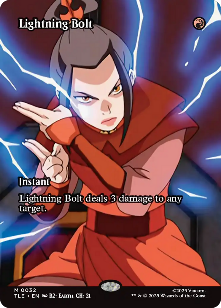 Lightning Bolt (Borderless) [Avatar: The Last Airbender: Eternal-Legal] | Exor Games Truro