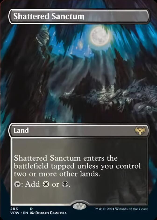 Shattered Sanctum (Borderless Alternate Art) [Innistrad: Crimson Vow] | Exor Games Truro