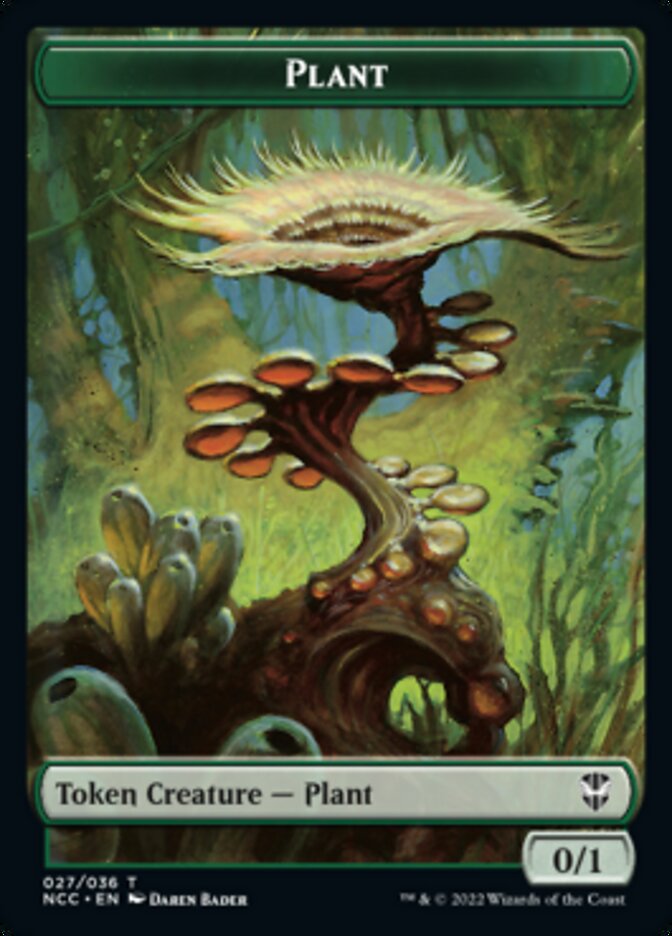 Plant // Beast Double-Sided Token [Streets of New Capenna Commander Tokens] | Exor Games Truro