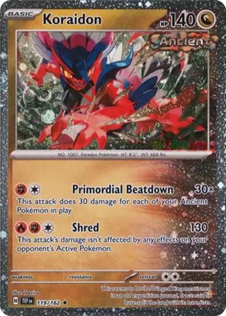 Koraidon (119/162) (Cosmos Holo) [Miscellaneous Cards] | Exor Games Truro