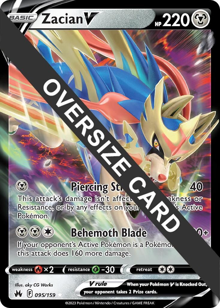 Zacian V (095/159) (Jumbo Card) [Sword & Shield: Crown Zenith] | Exor Games Truro