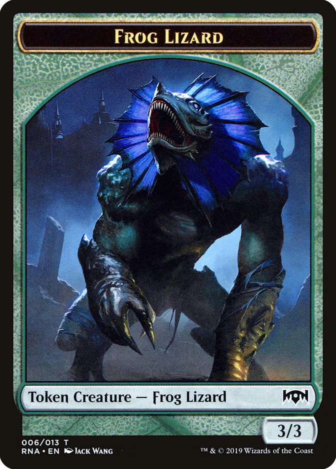 Ooze // Frog Lizard Double-Sided Token [Ravnica Allegiance Guild Kit Tokens] | Exor Games Truro