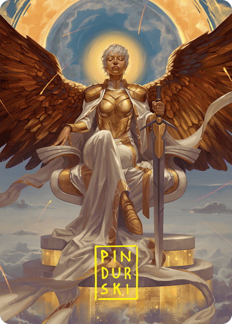 Herald of Eternal Dawn Art Card (27/54) (Gold-Stamped Signature) [Foundations Art Series] | Exor Games Truro