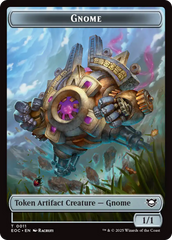 Thopter // Gnome Double-Sided Token [Edge of Eternities Commander Tokens] | Exor Games Truro