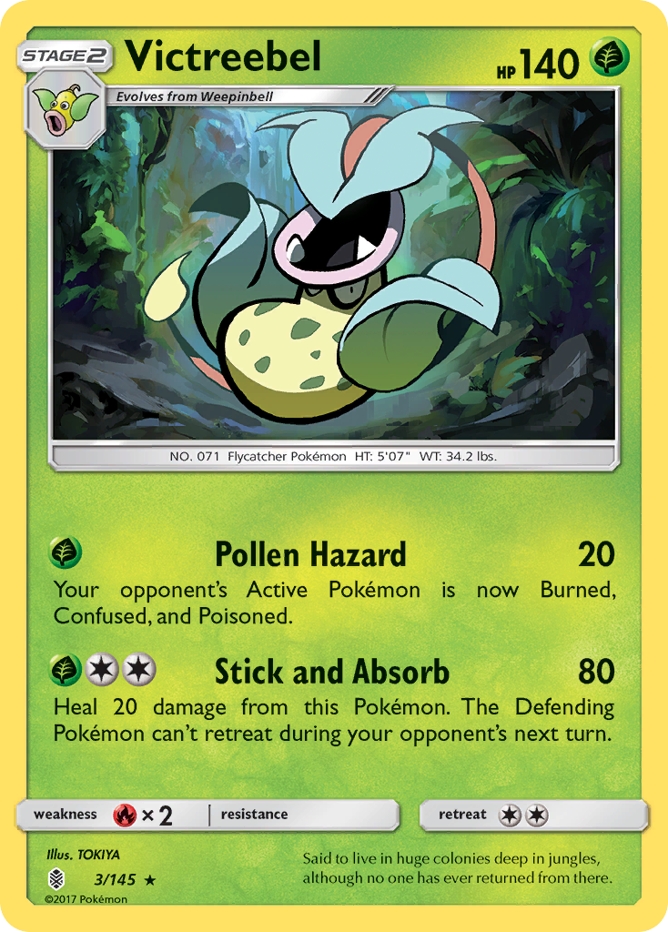 Victreebel (3/145) [Sun & Moon: Guardians Rising] | Exor Games Truro