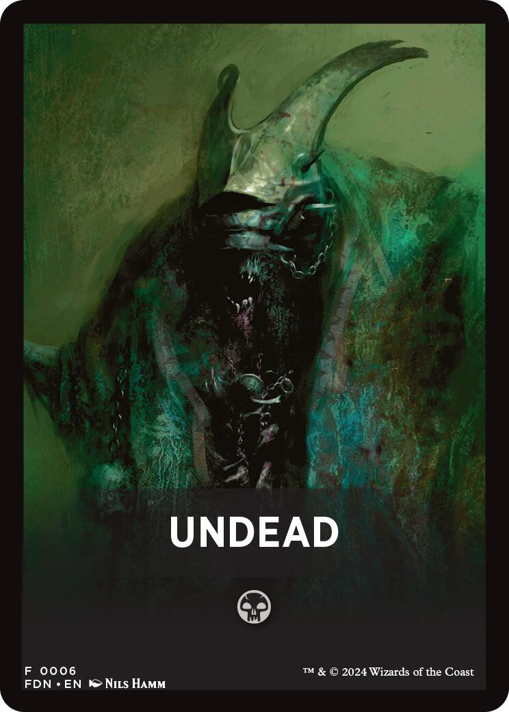 Undead Theme Card [Foundations Tokens] | Exor Games Truro