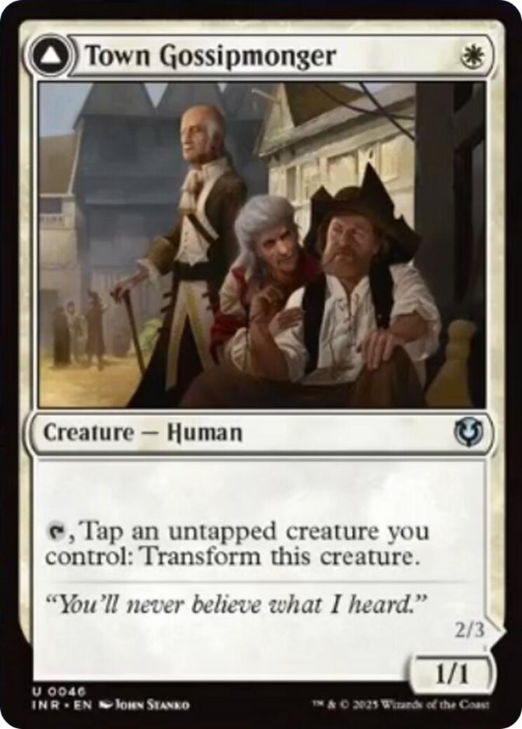 Town Gossipmonger // Incited Rabble [Innistrad Remastered] | Exor Games Truro